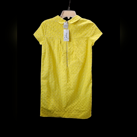 Bonpoint Yellow Eyelet, A-line Dress Size XS NWT MSRP $325 - Picture 3 of 8